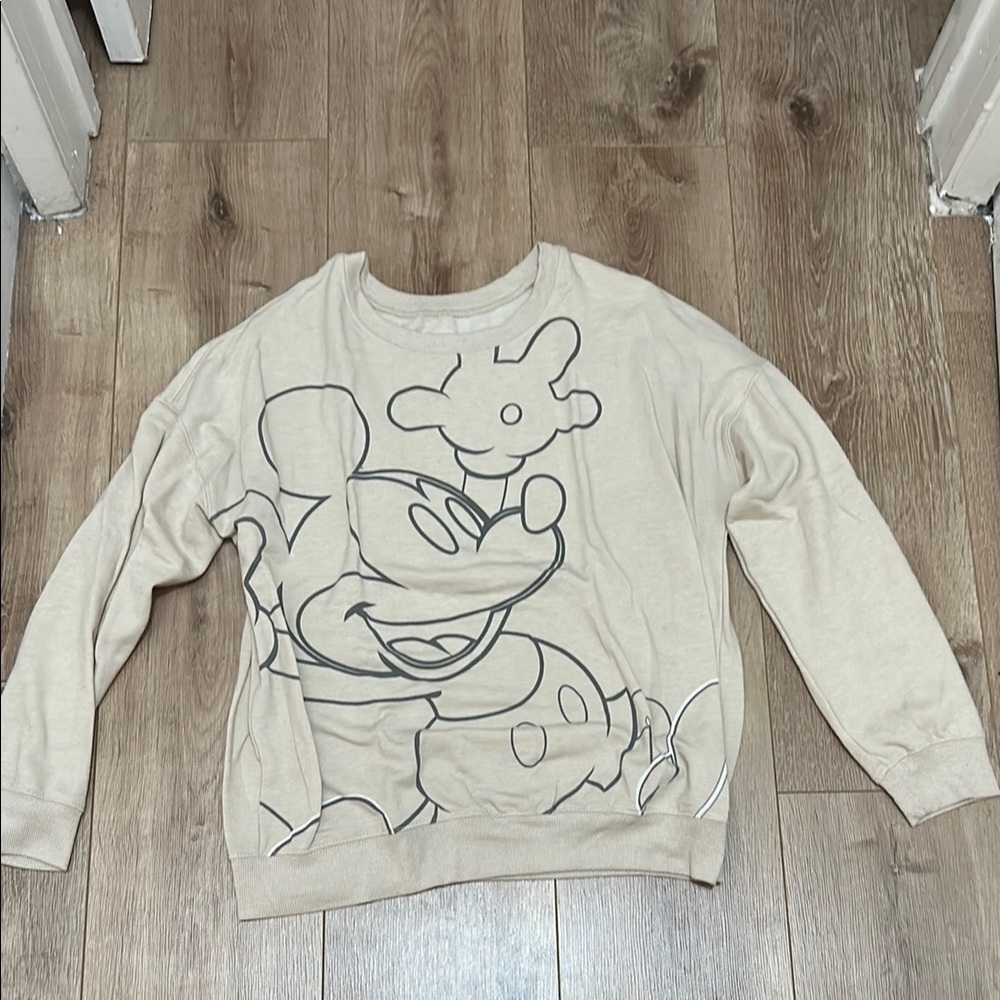 Disney Cream Mickey Mouse Pullover